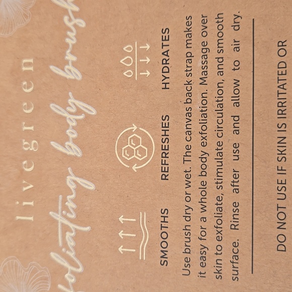 Live Green Exfoliating Body Brush - Eco Friendly - Picture 7 of 9